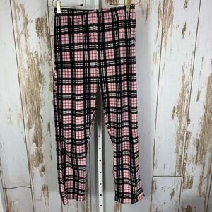 North 15, Cozy Pink and Black Plaid Pajama Pants. Size Medium. Good used cond!